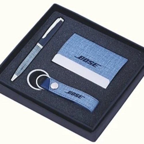 Pen Keychain And Visiting Card Holder Gift Set