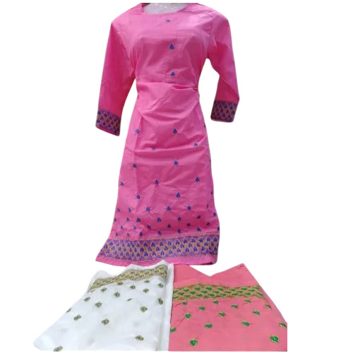 Pink Embroidery Designer Kurti