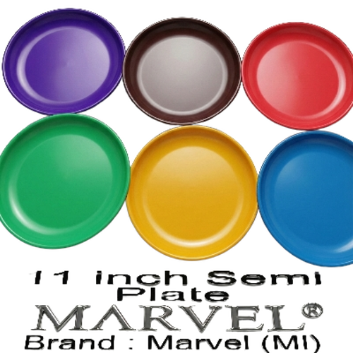 Stain Resistant Round Plastic Plates