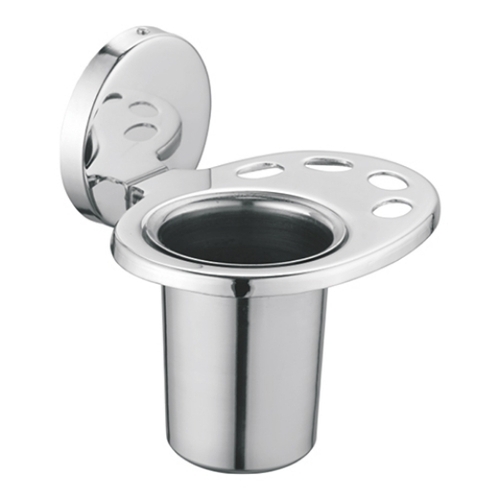 Stainless Steel Tumbler Holder - Various Sizes Silver | Wall Mount Glossy Finish Easy Install