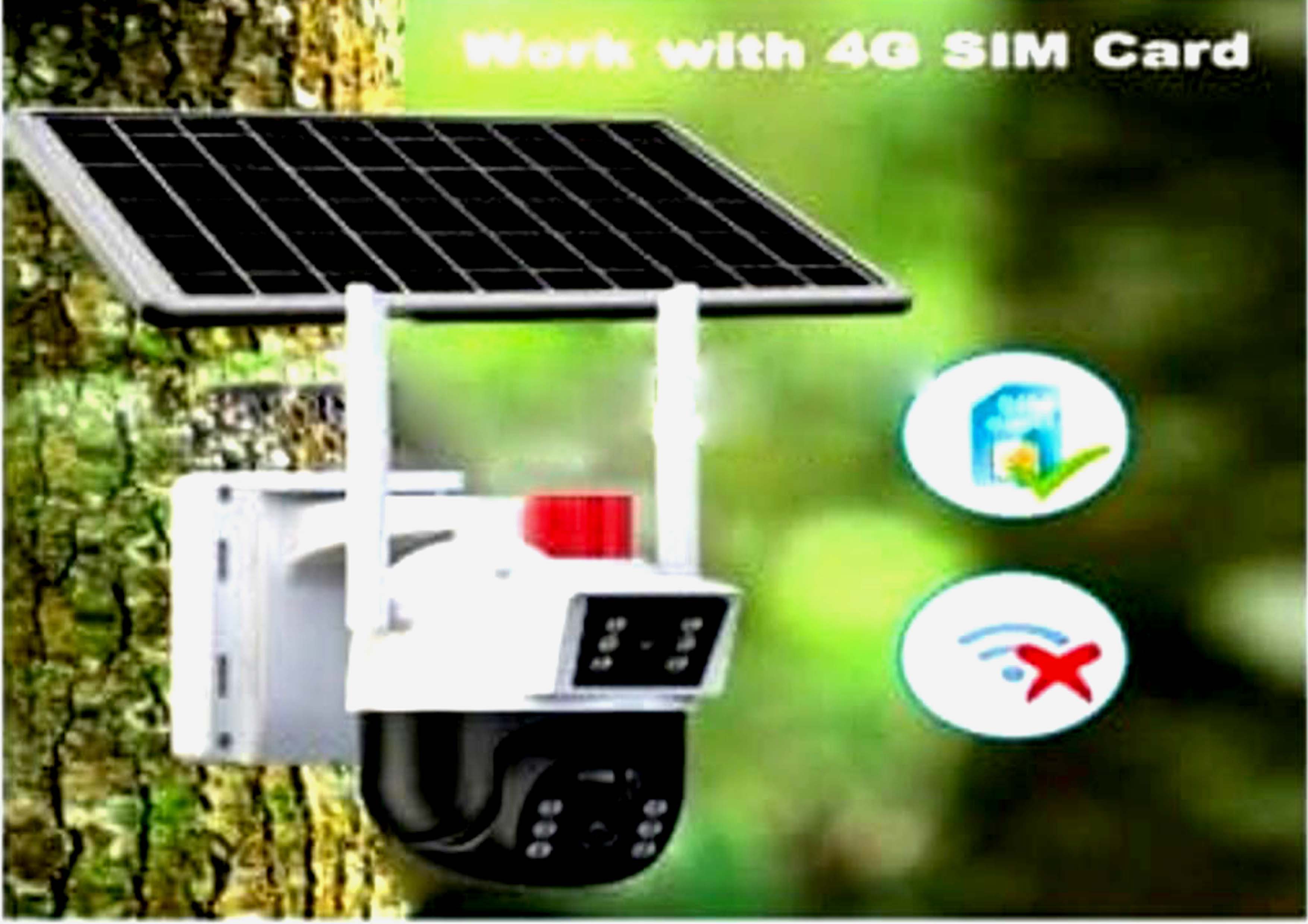 V 380 Pro Soler 4G Sim Enabled Double CAMERA Model IP65