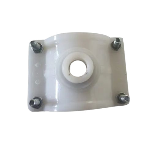 White Pvc Pipe Saddle - Pvc, Standard Size, White, Half Round | Durable, Fine Finished, 6 Month Warranty