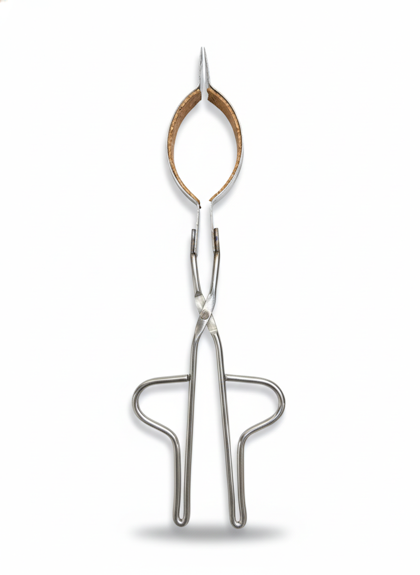 300mm Beaker Tong Heavy Duty Ss Cork Lined Jaws - Dimension (l*w*h): 320 Millimeter (mm)