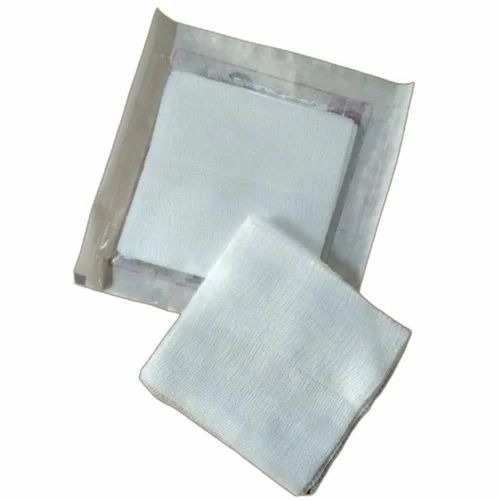 7.5x7.5 Cm Absorbent Gauze - 100% Cotton, White, Square | Durable, Hospital Use, New Condition