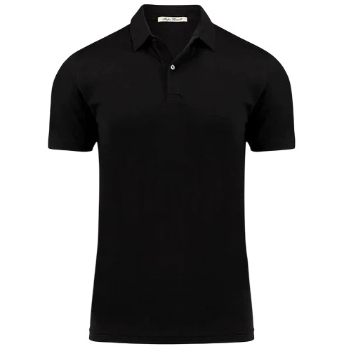 Black Premium Polo T Shirts - Cotton, Black | Comfortable, Casual, Short Sleeves, Male