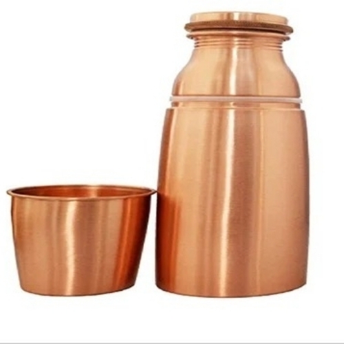 Copper Bottle With Glass