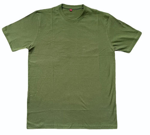 Green Cotton Round Neck T Shirts - Cotton, 180 GSM, Green | O-Neck, Short Sleeves, Casual, Comfortable, Male