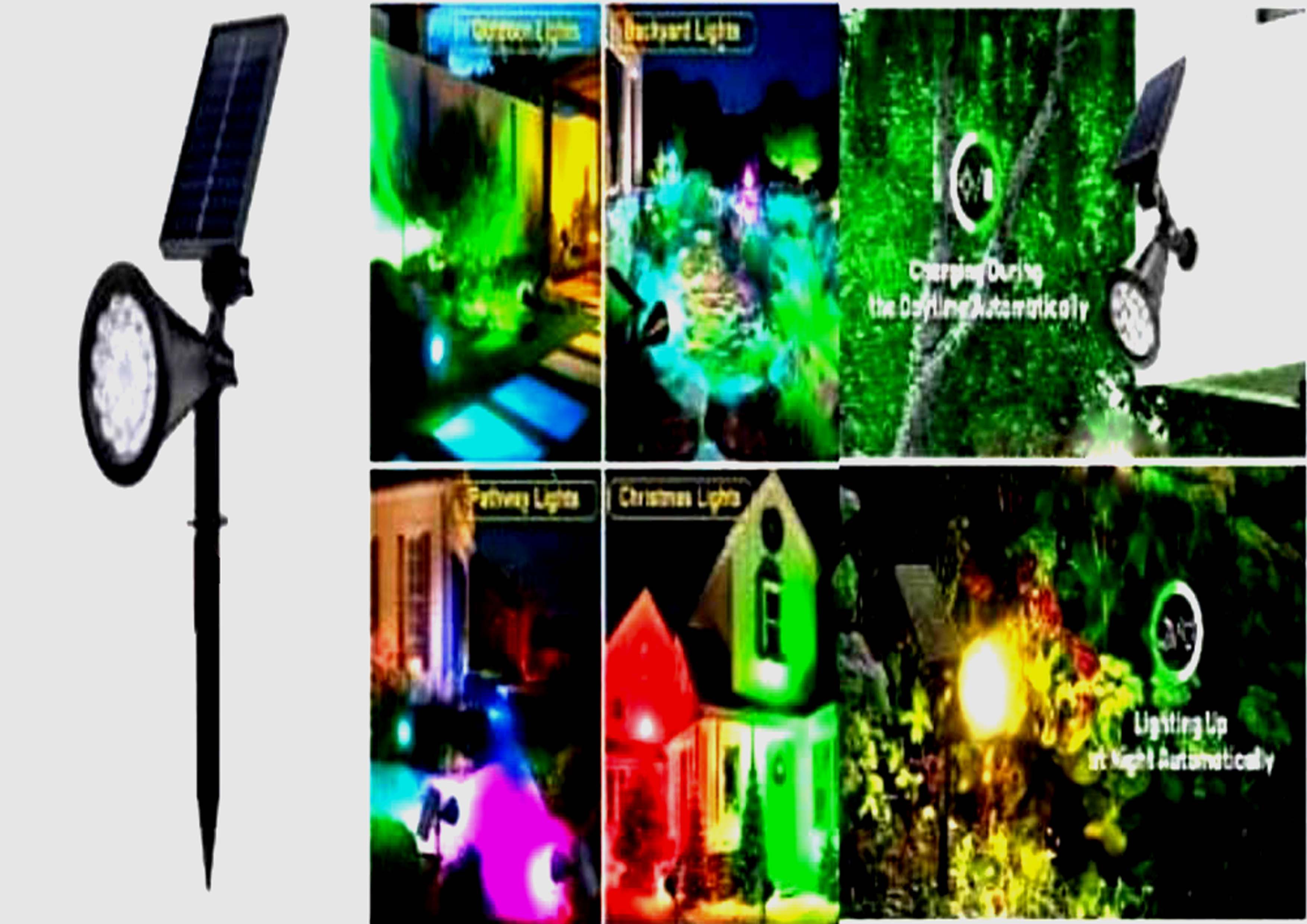 Led Soler गार्डन स्पाइक और वॉल लाइट RGB IP65