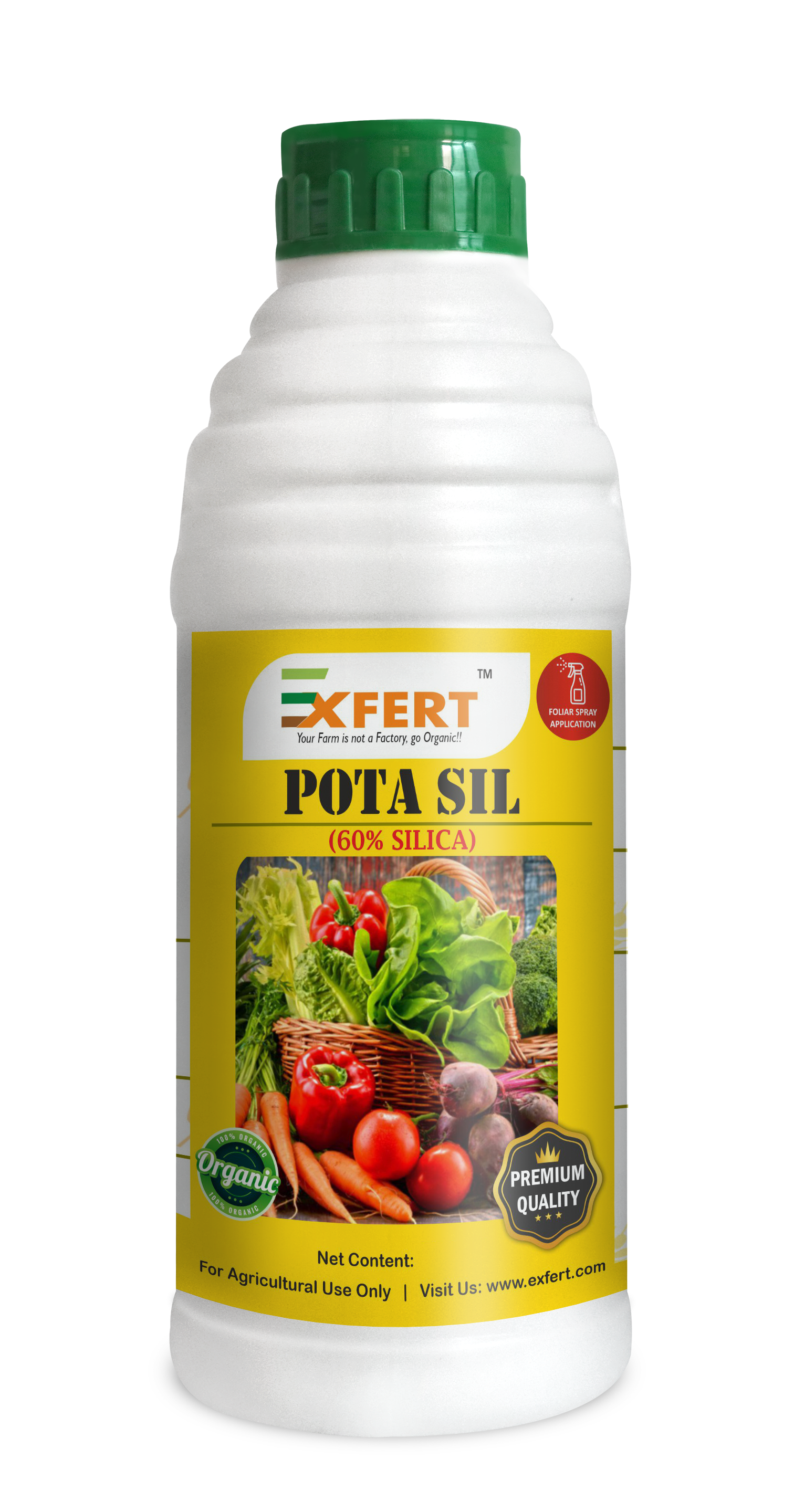 Pota Sil Plant Growth Promoter - Liquid Bottle, Foliar and Irrigation Application, Stress Resistance Enhancer