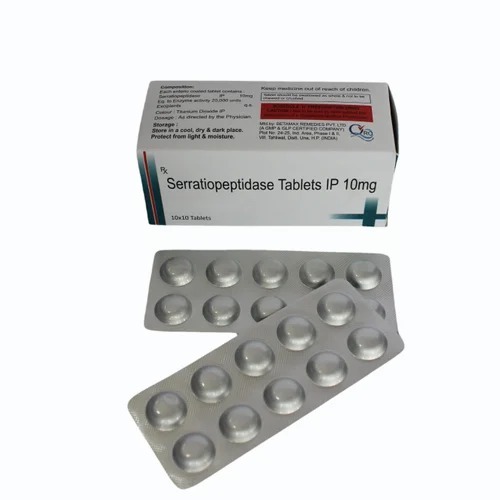 Serratiopeptidase Tablets Ip 10 Mg