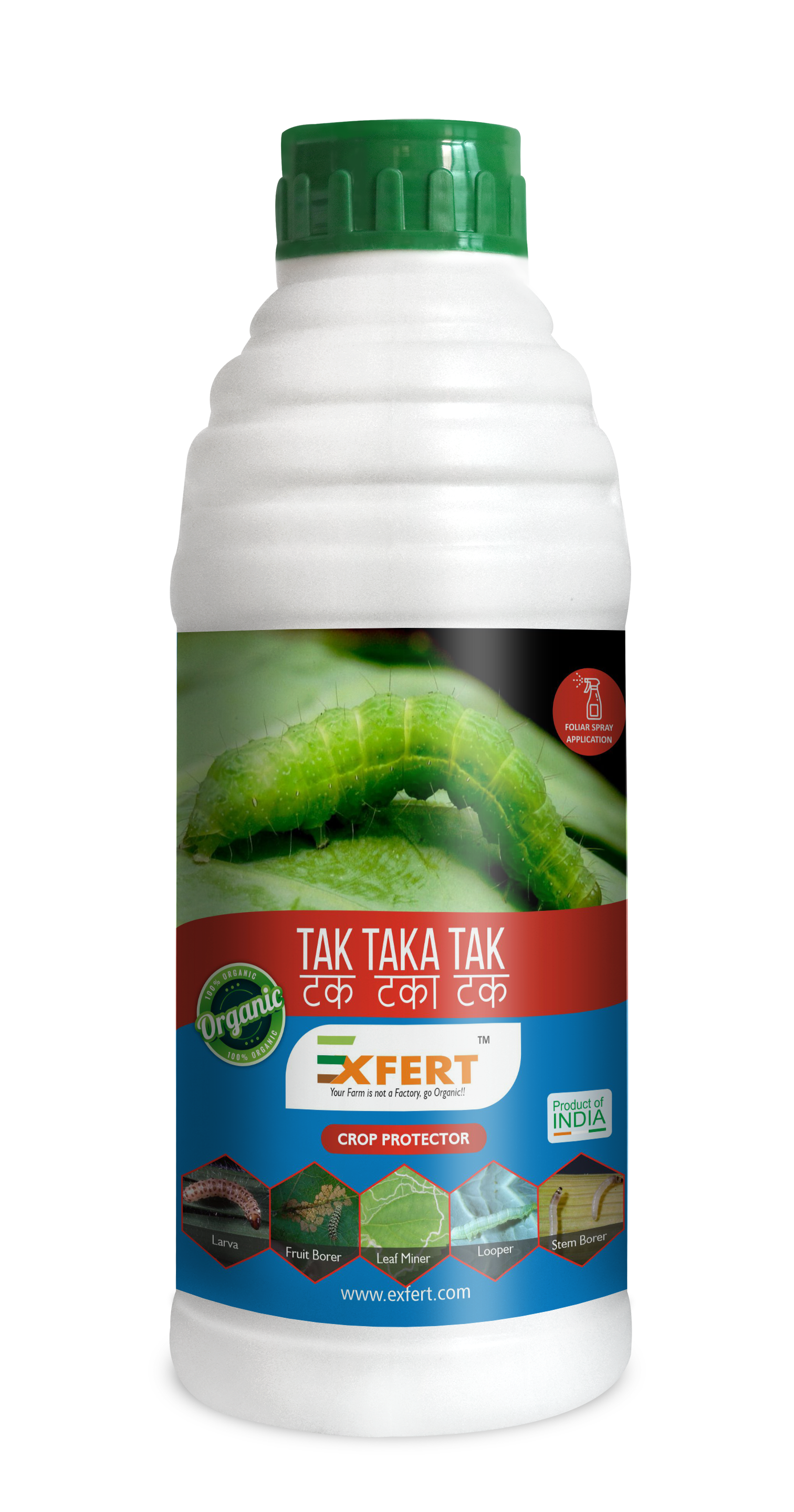 Tak Taka Tak Organic Larvicide - Liquid, 98-100% Purity, Foiler Spray 1-2 ml/Ltr, Quick Release