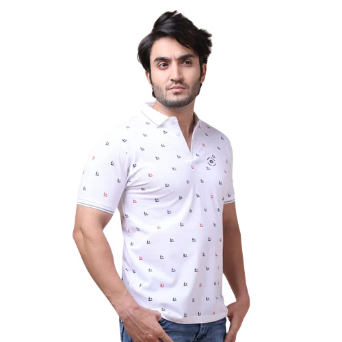 Printed Polo T Shirt