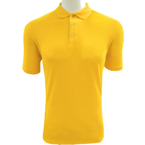 Yellow Premium Polo T Shirts - Cotton, Yellow | Comfortable, Short Sleeves, Male, Plain
