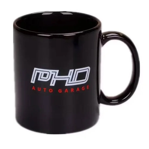 Customized Black Coffee Mug - Ceramic Black Hand Wash | Durable Table Top Own Logo Box Packaging