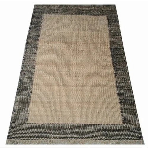 Fancy Rugs - Natural Fiber Rectangle Multi Color, Anti Slip, Stain Resistant, Eco Friendly