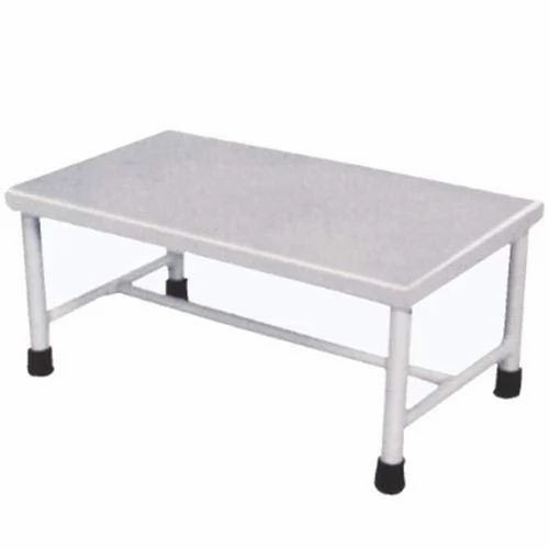 Mild Steel Single Foot Step - 505x305x230 mm, Silver, Fixed Height, Industrial Use