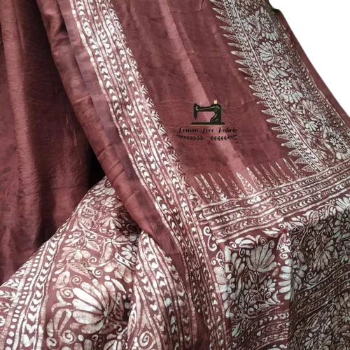 Murshidabad Pure Silk Hand Batik Saree
