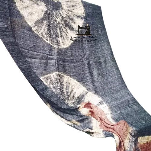 Pure Gicha Silk Organic Shibori Dupatta - Ghicha Silk, Multicolor, Hand Wash | Comfortable, Printed, Women, Summer Winter