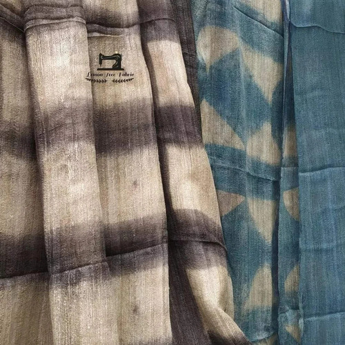 Pure Gicha With Tussar Silk Mark Saree - Tussar Silk, 6.3 Meter, Multicolor | Hand Wash, Printed, Festive, Bengali Style