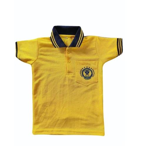 School Sports T Shirt Uniform - Cotton Large Short & Long Sleeve Polo Collar | Breathable Comfortable Skin Friendly