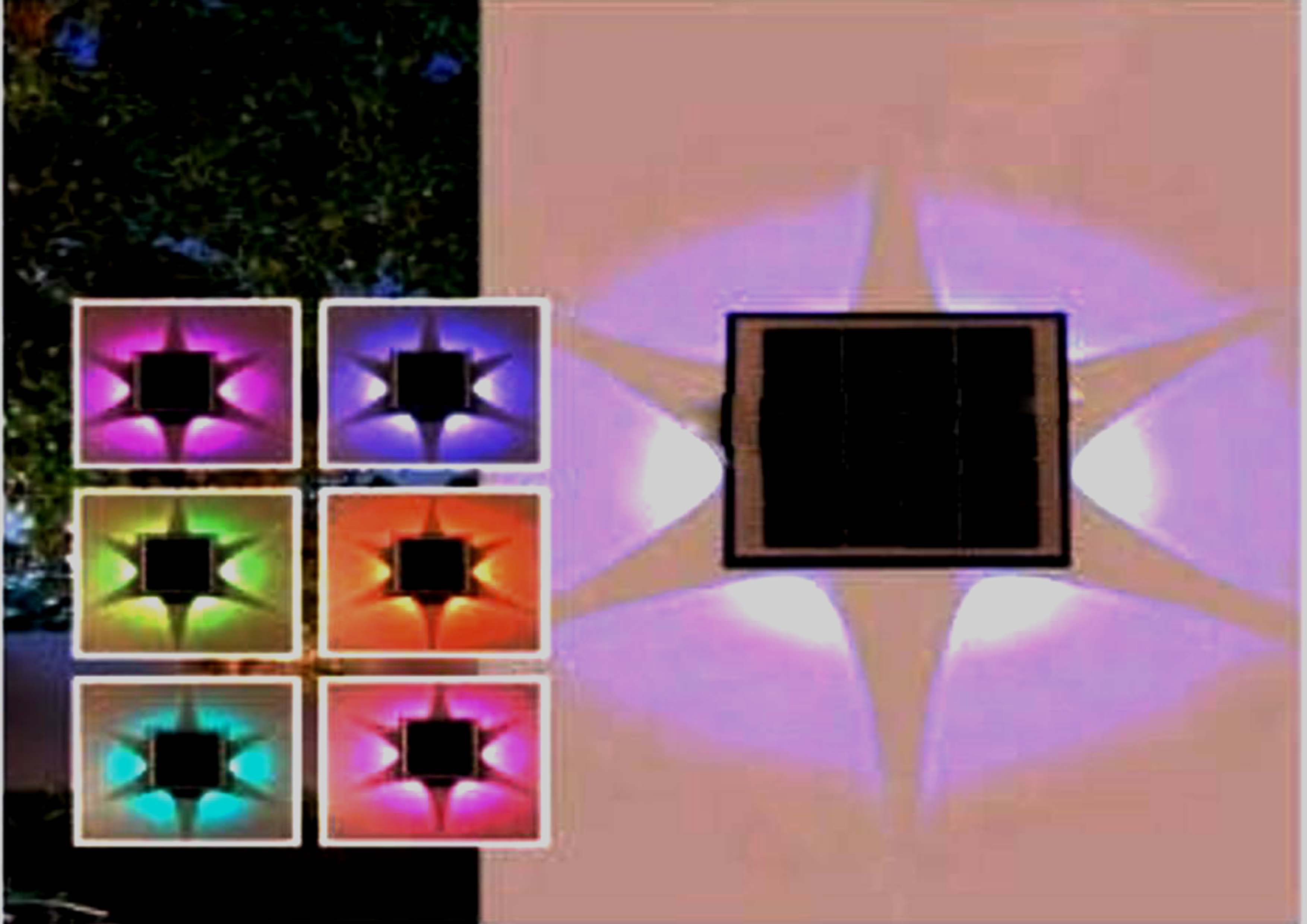 STAR RGB Led Soler Wall Light IP65
