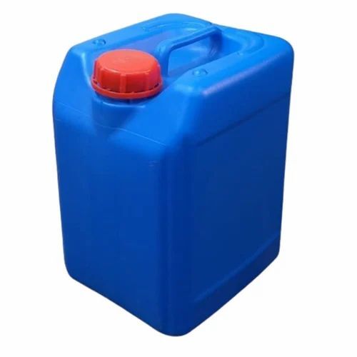 10L Plastic Square Jerry Can - Blue Screw Cap Biodegradable Eco-Friendly Heat Resistant