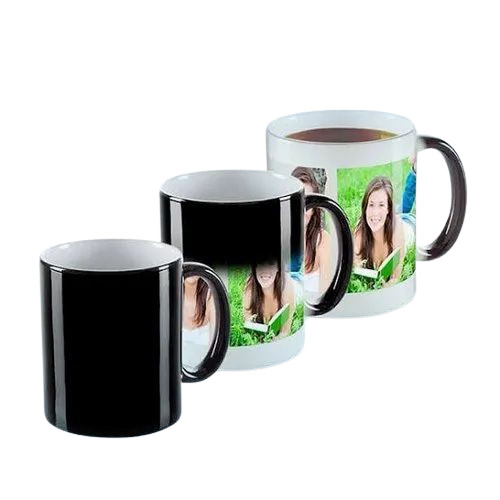 350 Ml Ceramic Magic Coffee Mug - Ceramic, 350 Ml, Multicolor | Durable, Fine Finished, Lightweight, Polished Surface