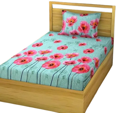 3d Bedsheet With 1 Pillow Covers