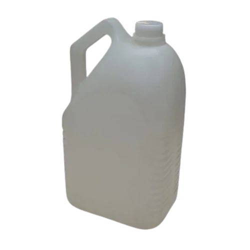 5l Edible Oil White Side Handle Plastic Jerry Can - Plastic 5 L White Screw Cap | Biodegradable Eco-Friendly Heat Resistant Water Resistant
