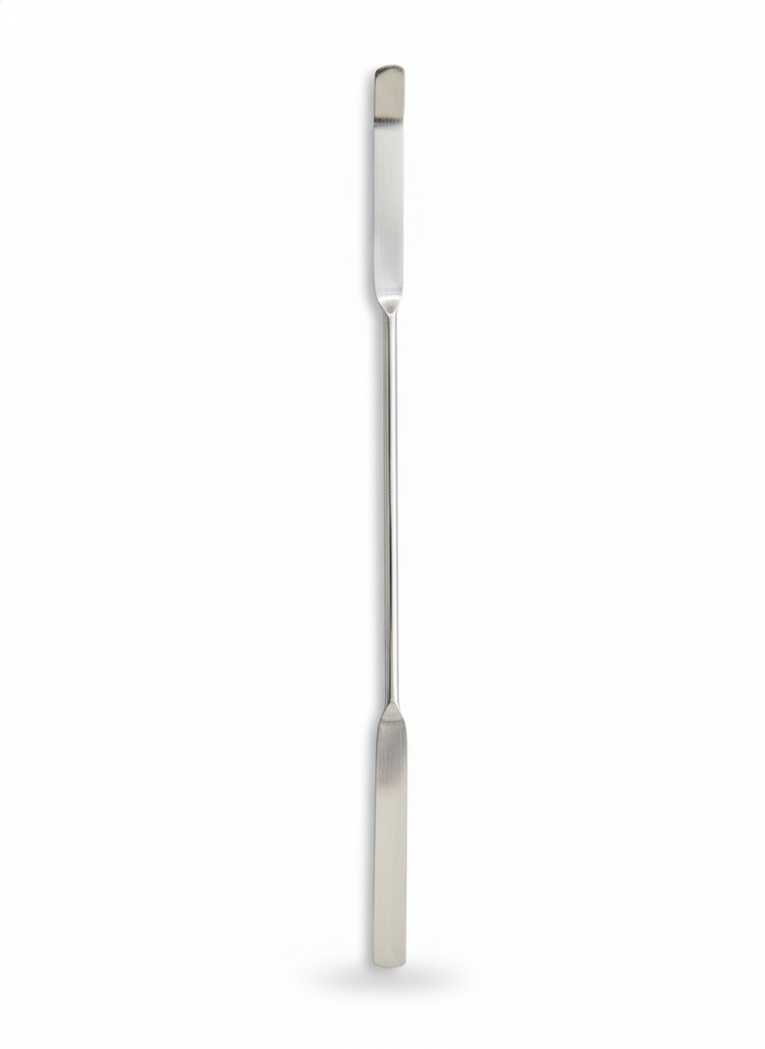 Chattaway Laboratory Spatula 200mm - Stainless Steel, 200mm, Metallic | Dual-Ended, Corrosion Resistant, Polished Surface
