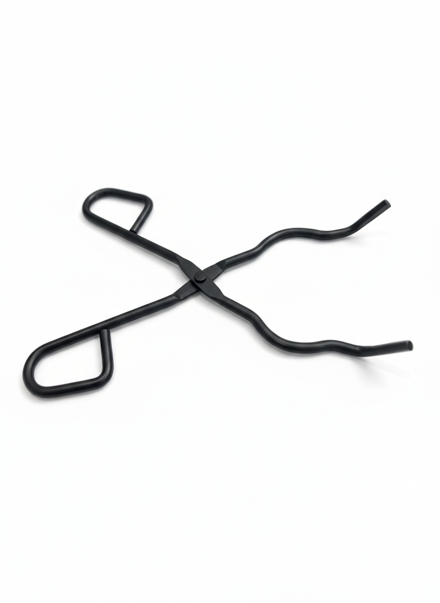 Iron Black Matt 150mm Crucible Tong - Iron, 150mm, Black Matt, Corrosion Resistant, Heat Resistant