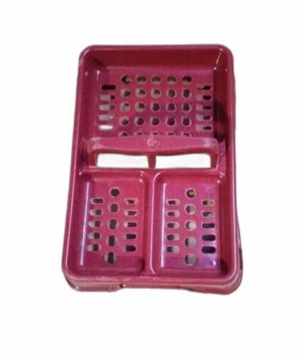 Maroon Plastic Soap Dish