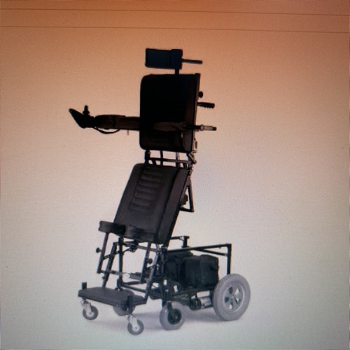 Powered joystick operated wheelchair