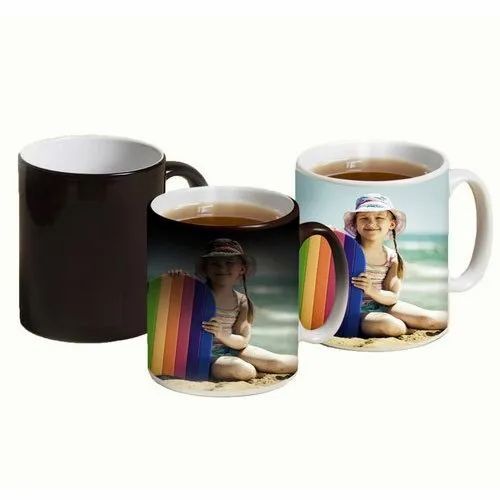 Sublimation Ceramic Magic Mug - Ceramic 300ml Multicolor, Lightweight Durable Polished Finish