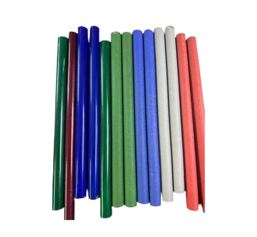 4Feet Powder Coated MS Mop Stick - MS Steel, 4 ft, Multicolor | Plastic Grip, Threaded Handle, Office & Industrial Use