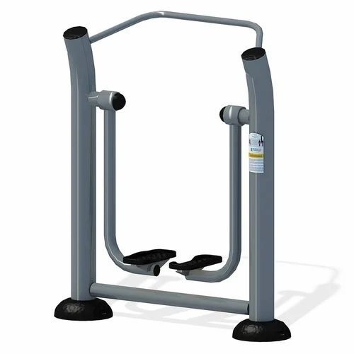 Air Walker Double Outdoor Gym Equipment - Iron Frame, Powder Coated, Black Seat | Manual Operation, Thigh Strength, Attractive Design