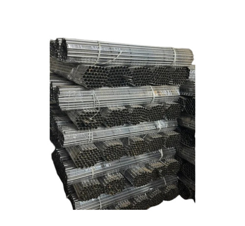 Chrome Polished Mop Stick - MS Steel Threaded Rod Silver PVC Grip | Office Hospital Mall Home Use