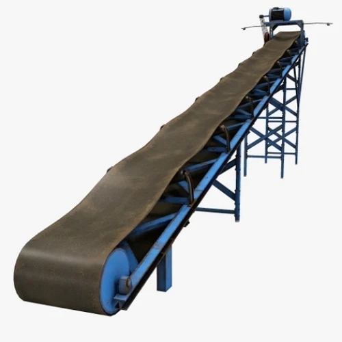 Conveyor Belts - Mild Steel, Industrial Belt Conveyor, Black Blue