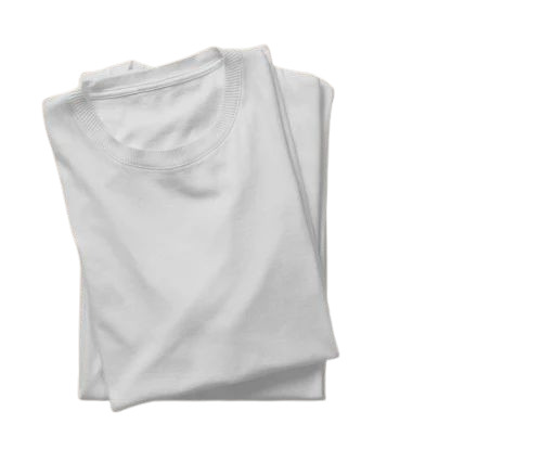 Plain White Sublimation T Shirt - Polyester, Regular Fit, White, Half Sleeves | Elegant Design, Quick Dry, Comfortable Fit