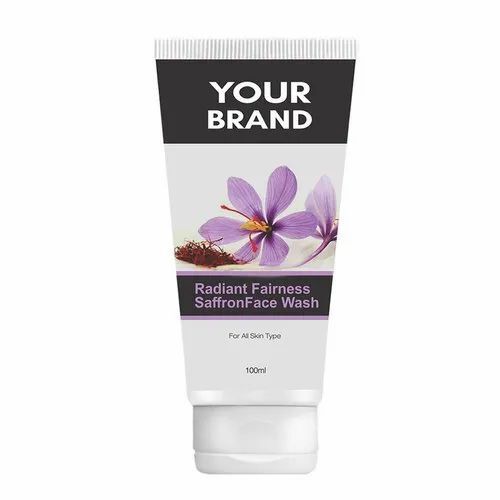 Radiant Fairness Saffron Face Wash - 100 ml Plastic Tube, Cream | Smudge Proof, Waterproof, Herbal Blemish & Blackhead Care