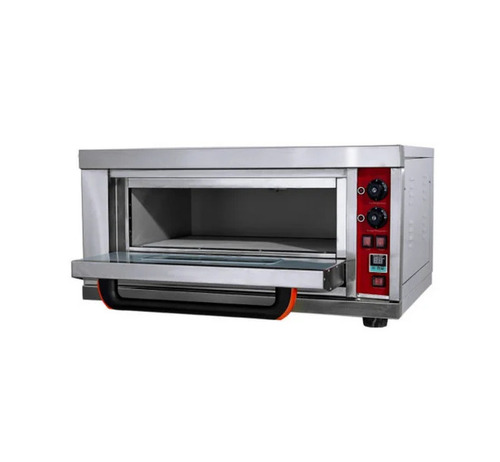 Single Deck 1 Tray Electric Pizza Oven - Stainless Steel Silver 220-240V 0-300Â°C | Semi Automatic