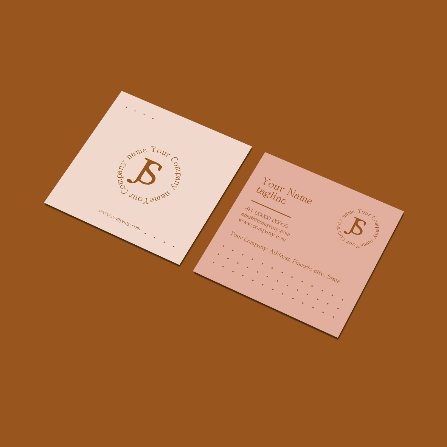 Square Visiting Card