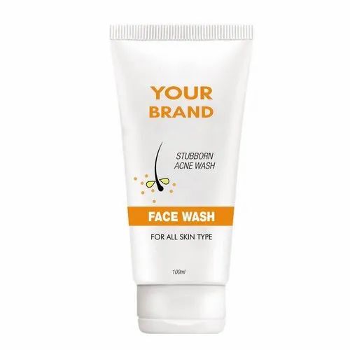 Stubborn Acne Face Wash - 100 ML Plastic Tube, Cream with Benzoyl Peroxide | Glitter Effect, Smudge Proof, UV Blocking, Waterproof