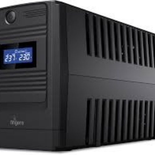 Ups - Plastic Black 220 Volt 50 Hertz | Backup Power Voltage Regulation Surge Protection Automatic Switching Battery Support Overload and Short Circuit Protection Compact Design Energy Efficient