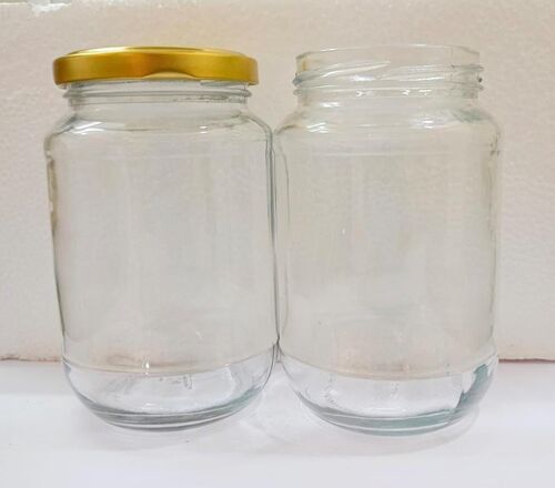 400 Ml Kochi Round Glass Jar - Color: Transparent
