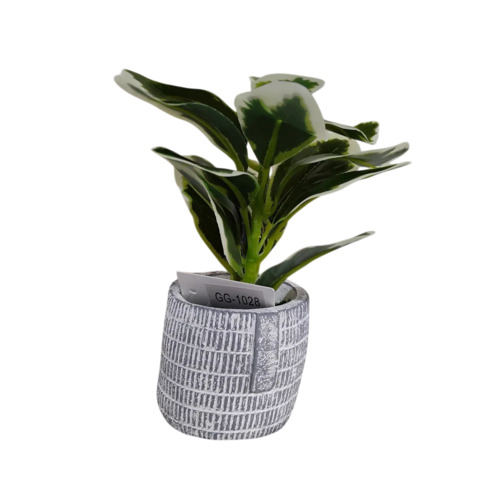 Artificial Plant - Plastic, Standard Size, Green | Lightweight, Fine Finished, Durable, Handmade