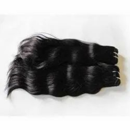 Black Human Hair - Indian Deep Black Varying Lengths, Thick & Voluminous Lace Front, Pre-Bleached, Soft, Tangle Free, Heat Resistant, Dye Friendly