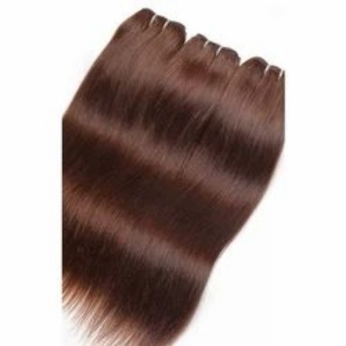 Bleached Raw Hair Extension - Human Hair, Rich Brown, Remy Indian | Pre-Bleached, Soft, Tangle Free, Dye Friendly