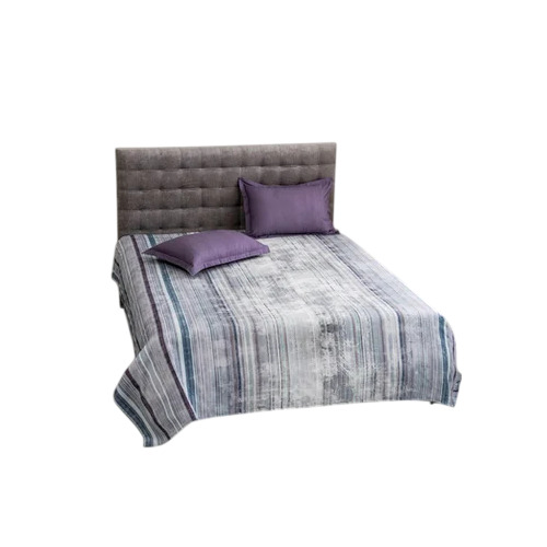 Classic Grunge Double Bed Cover Set - Color: Purple