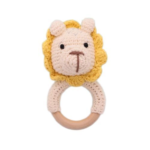 Crochet Baby Rattle Set - Color: Yellow